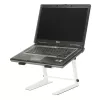 Adam Hall SLT001EW kannettavan tietokoneen teline - valkoinen - teräs - 225 mm - 250 mm - 340 mm