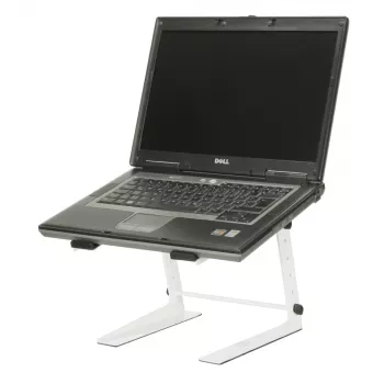 Adam Hall SLT001EW kannettavan tietokoneen teline - valkoinen - teräs - 225 mm - 250 mm - 340 mm