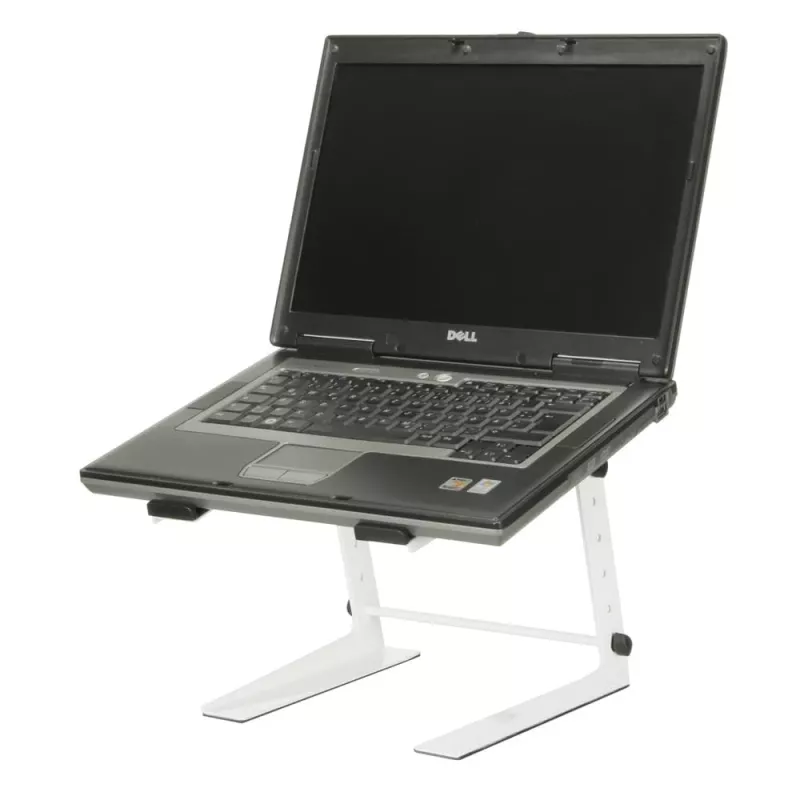 Adam Hall SLT001EW kannettavan tietokoneen teline - valkoinen - teräs - 225 mm - 250 mm - 340 mm