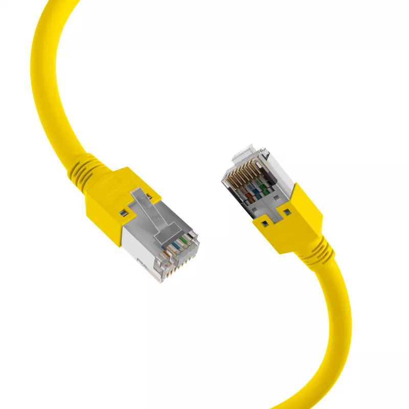 EFB Elektronik RJ45 patch-kaapeli Cat.5e SF/UTP LSZH Draka UC300 TM11 keltainen 15 m