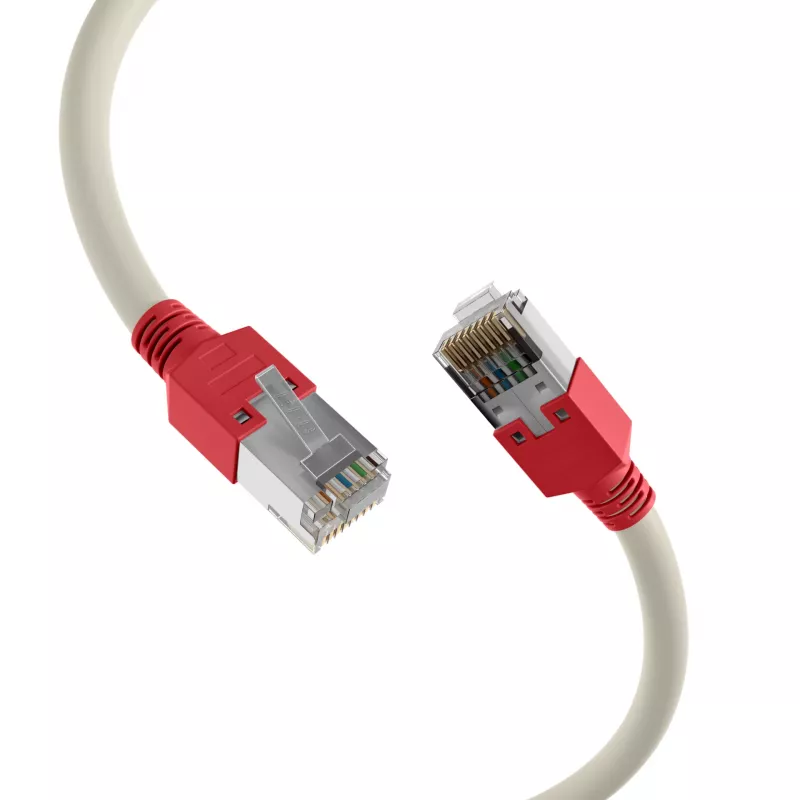 EFB Elektronik RJ45 patch-kaapeli Cat.5e F/UTP LSZH Draka UC300 TM11rt crossover harmaa 0,5 m