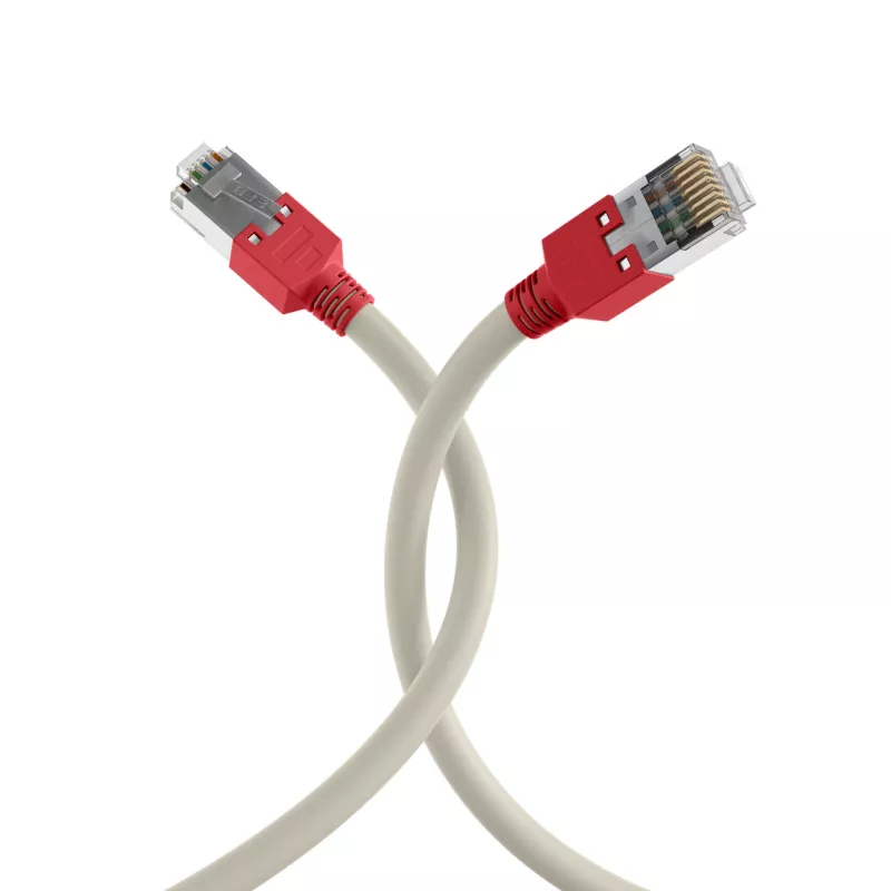 EFB Elektronik RJ45 patch-kaapeli Cat.5e F/UTP LSZH Draka UC300 TM11rt crossover harmaa 0,5 m