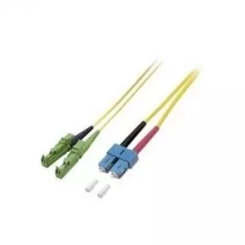 EFB Elektronik kuitu-patch-kaapeli E2000/APC - SC yksimuotokaapeli OS2 9/125µm 15m keltainen