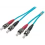 EFB-Elektronik ECOFIBER Duplex-jatkokaapeli ST-ST 50/125µm OM3 LSZH aqua 3,0mm 5m