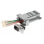 EFB modulaarinen adapteri D-Sub9 uros / RJ45 naaras, metallikotelo