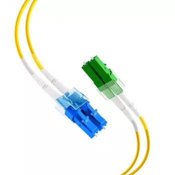 EFB Elektronik kuitu-patch-kaapeli LC/APC yksimuotokaapeli OS2 20 m keltainen