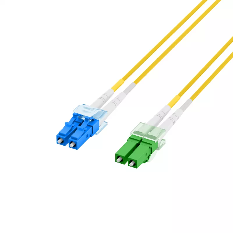 EFB Elektronik kuitu-patch-kaapeli LC/APC yksimuotokaapeli OS2 20 m keltainen