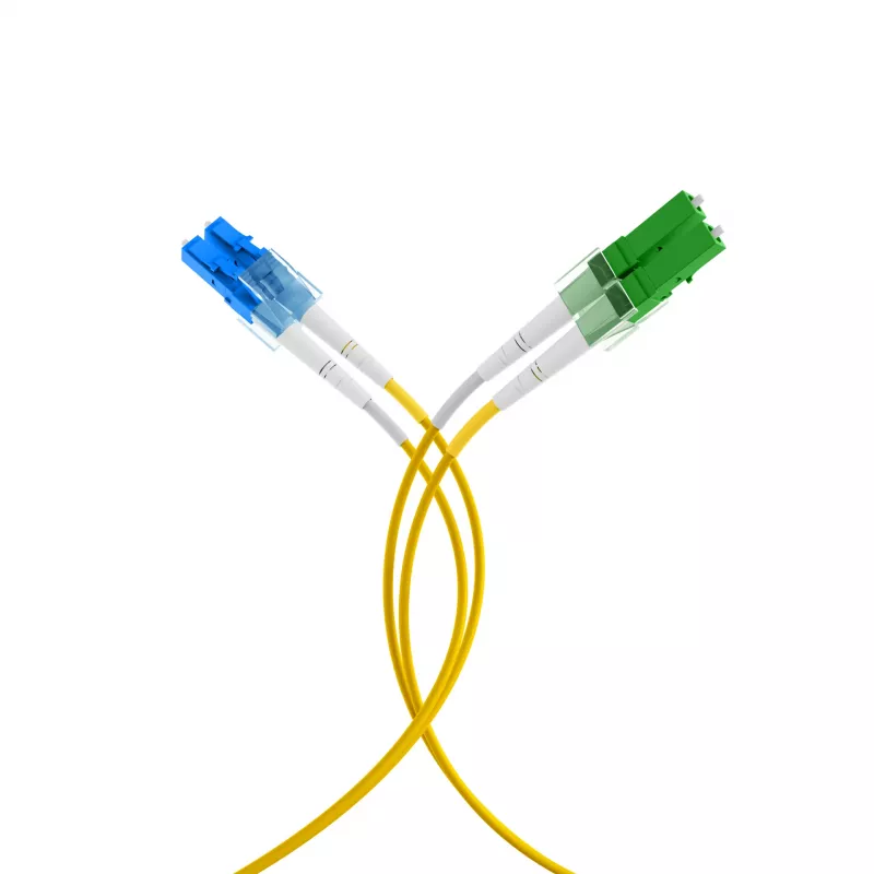 EFB Elektronik kuitu-patch-kaapeli LC/APC yksimuotokaapeli OS2 20 m keltainen