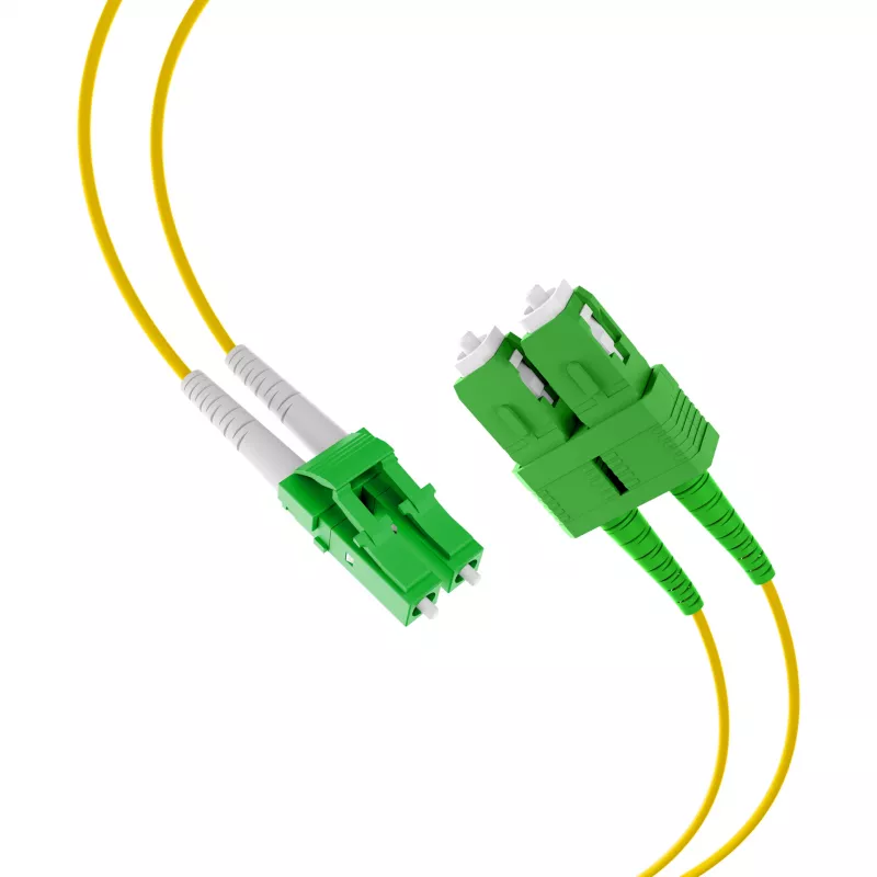 EFB Elektronik Duplex-kuitukaapeli LC/APC-SC/APC OS2 G652D 1 m LSZH 2 mm keltainen
