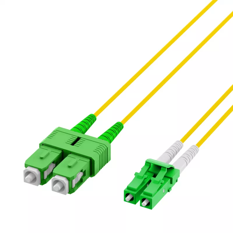 EFB Elektronik Duplex-kuitukaapeli LC/APC-SC/APC OS2 G652D 1 m LSZH 2 mm keltainen