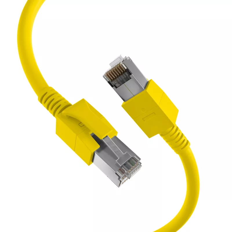 EFB Elektronik DCK1001GE.0,5 LED-kuitukaapeli RJ45 Cat.6A S/FTP FRNC, keltainen