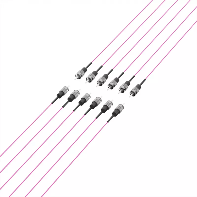 EFB Elektronik kuitu-pigtail ST 50/125 µm OM4 erika violetti, 2 m