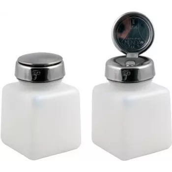 EFB Electronics alkoholiannostelija PE-säiliö tupferikostuttimella, tyhjä, 200 ml, valkoinen/läpinäkyvä