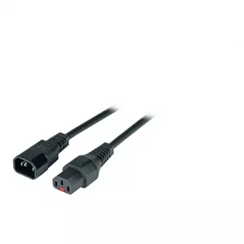 EFB-Elektronik IEC Lock virtajatkokaapeli C14 - C13, 2,0 m, musta (EK601SW.2)