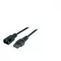 EFB-Elektronik IEC Lock virtajatkokaapeli C14 - C13, 2,0 m, musta (EK601SW.2)