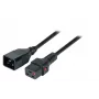 EFB-Elektronik IEC Lock virtajatkokaapeli C20 - C19, 3,0 m, musta