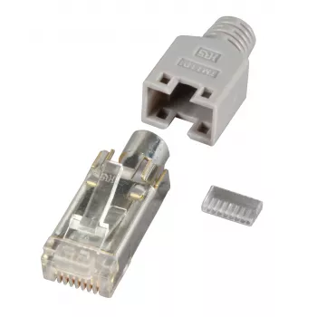 HIROSE RJ45-liitin STP TM11 harmaa 100 kpl Cat. 5e - H7540.12-100