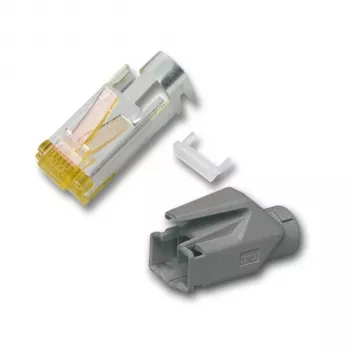 EFB RJ45-Hirose-liitin STP, TM31 vaaleanharmaa, 100 kpl, 3-osainen, Cat.6A