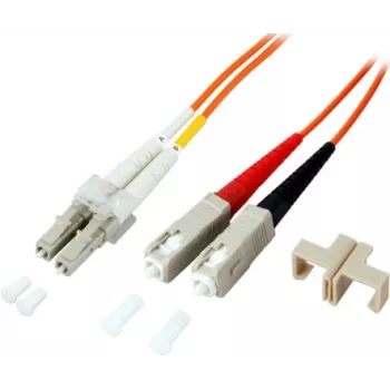 EFB-Elektronik duplex-jumpperi LC-SC 50/125 µm OM2 LSZH oranssi 2,0 mm 30 m