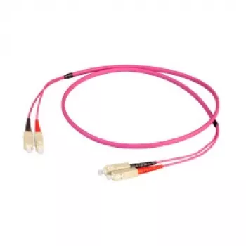 EFB Elektronik duplex-jumpperi SC-SC 50/125 µm OM4 LSZH Erika violetti litteä twin 3x5mm 10m