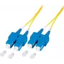 EFB Elektronik O2513.5-1.2 kuitu-patchkaapeli 5 m SC duplex OS2 keltainen