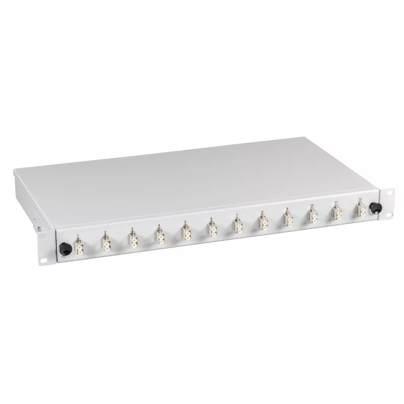 EFB-Elektronik hitsauskotelo musta LC 9/125µm OS2 Pull-Out 24 pigtailia / 12 liitintä