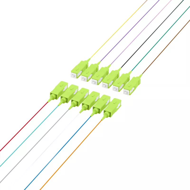 EFB Elektronik kuitu-pigtail SC 50/125 OM5, 12-värinen sarja, 2m
