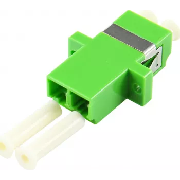 EFB Electronics LC duplex OM5 kuitu-liitin, limenvihreä, keraaminen holkki, SC simplex kotelo