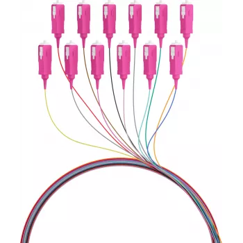 EFB Electronics kuitu-pigtail SC 50/125 OM4 12 värin sarja 2 m - kaapeli-/adapterisarja - yksimuoto- tai monimuotokuitu