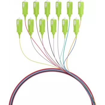 EFB Electronics kuitu-pigtail SC 50/125 OM5 12 värin sarja 2 m - kaapeli-/adapterisarja - yksimuoto- tai monimuotokuitu