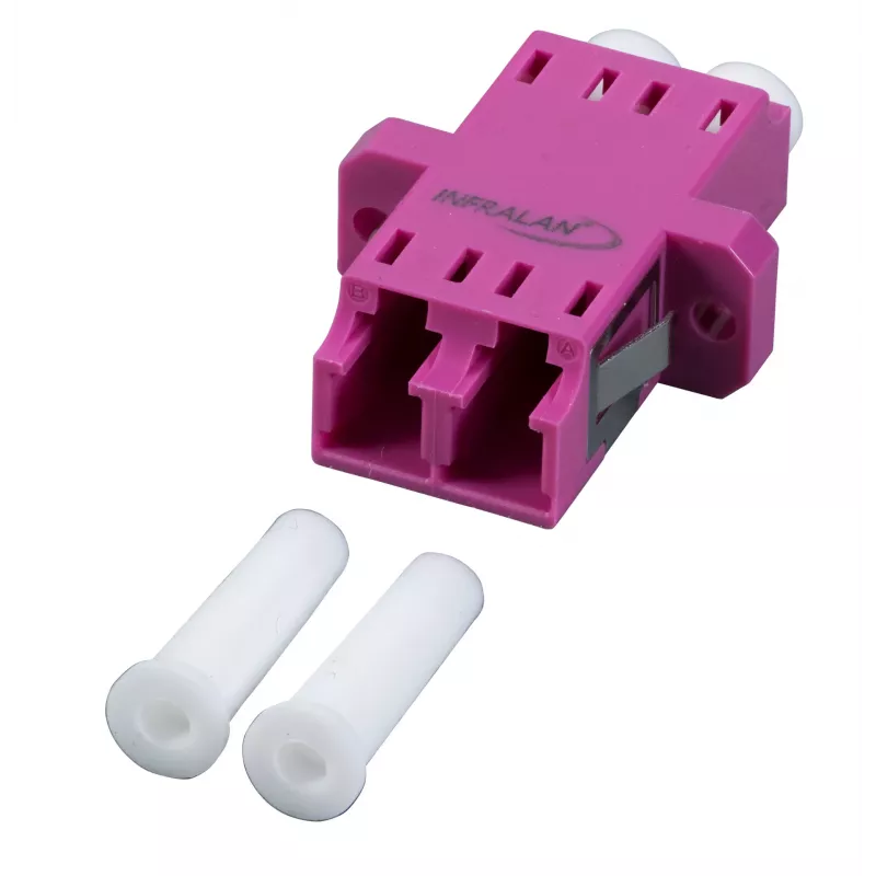 EFB Electronics LC-Duplex OM4 muoviliitin, violetti kotelo, yksiosainen, SC-Simplex