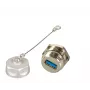 EFB Elektronik USB 3.0 IP67 läpivientiliitin tyyppi A -pistorasia / tyyppi A -pistorasia