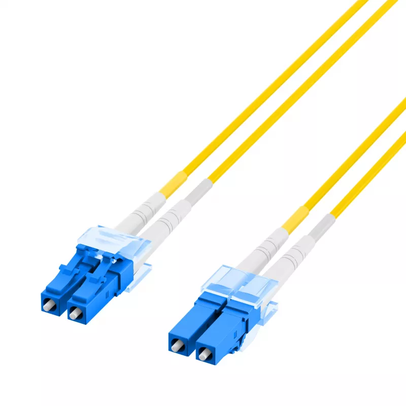 EFB Elektronik IPL-DF-LCULCU-2-0050 OS2 Duplex LC/UPC - LC/UPC kuitu-patch-kaapeli, 0,5 m, keltainen, LSZH