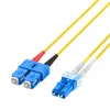 EFB Elektronik IPL-DF-LCUSCU-2-0200 Duplex OS2 yksimuotokuitu-patchkaapeli, LC/UPC - SC/UPC, 2 m, keltainen, LSZH