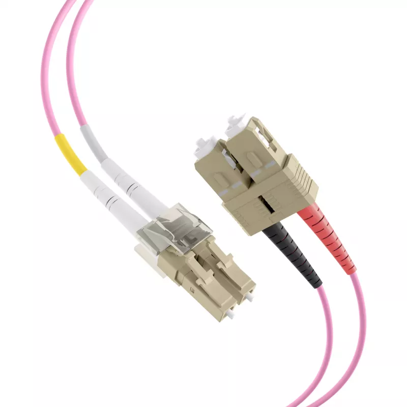 EFB Elektronik IPL-DF-LCUSCU-4-0050 Duplex kuitu-patchkaapeli OM4 LC/SC 0,5 m aqua