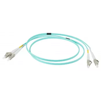EFB Elektronik IPL-DR-LCULCU-3-0050 kuitu-patchkaapeli, 0,5 m, OM3, LC Duplex, aqua