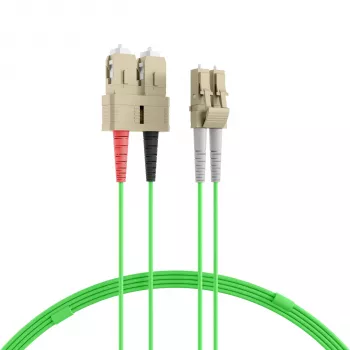 EFB Elektronik IPL-DR-LCUSCU-5-0500 kuitu-patchkaapeli, OM5, LC-SC, 5 m, LSZH, limetinvihreä