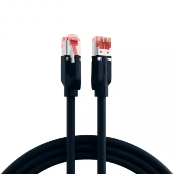 EFB-Elektronik RJ45-patchkaapeli Cat.6A S/FTP LSZH Draka UC900 TM21 musta 40 m