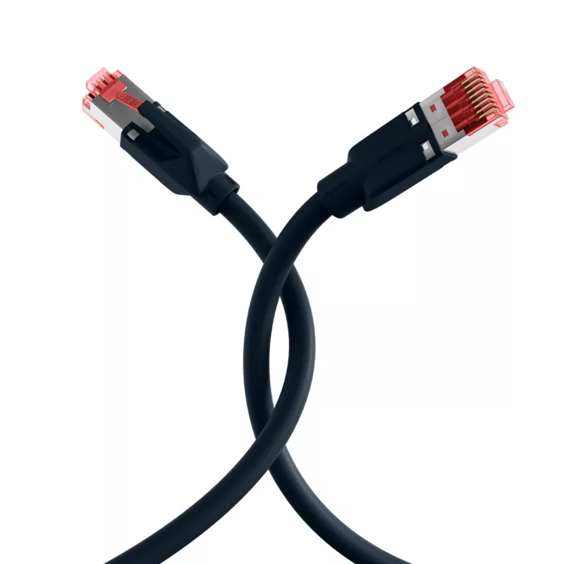 EFB-Elektronik RJ45-patchkaapeli Cat.6A S/FTP LSZH Draka UC900 TM21 musta 40 m