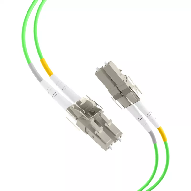 EFB duplex-patchkaapeli LC-LC OM5 1,5 m LSZH 2 mm limetinvihreä