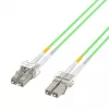EFB duplex-patchkaapeli LC-LC OM5 1,5 m LSZH 2 mm limetinvihreä