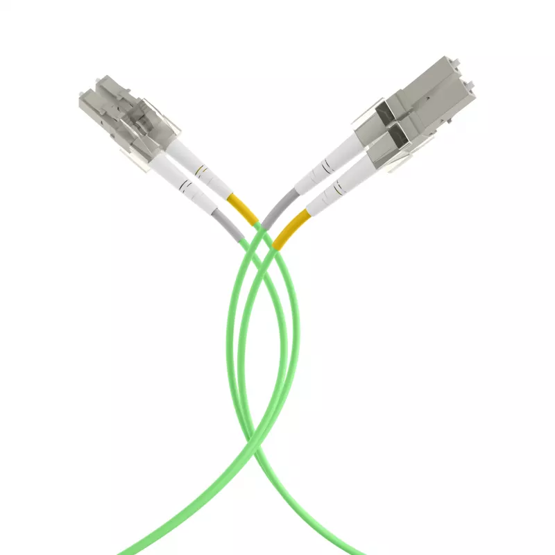 EFB duplex-patchkaapeli LC-LC OM5 1,5 m LSZH 2 mm limetinvihreä