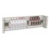 EFB-Elektronik 19 tuuman 3U virranjakelu / suojakatkaisinkotelo, RAL 9005 syvänmusta