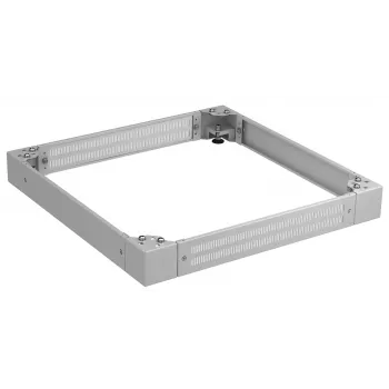 EFB Elektronik PRO Series sokkeli 800x800 mm, korkeus 100 mm, rei'itetty, vaaleanharmaa (RAL 7035)