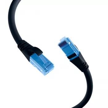 EFB K8109SW.1.5 patchkaapeli U/UTP Cat.6A 1,5 m musta