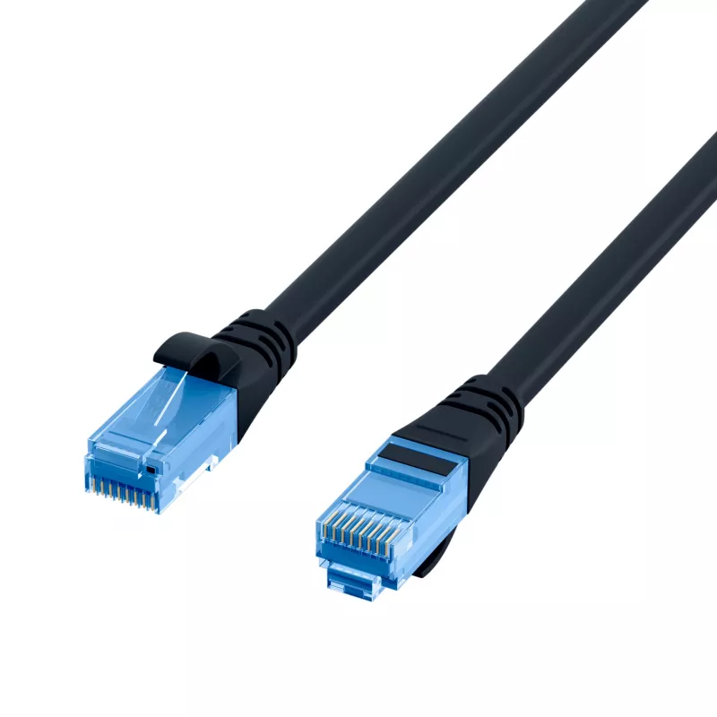 EFB K8109SW.1.5 patchkaapeli U/UTP Cat.6A 1,5 m musta