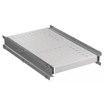 EFB Elektronik raskaan sarjan ulosvedettävä hylly, 6 x sivuasennus, 140 kg, RAL 9005 (691640ATS.02)