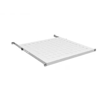 EFB Electronics 19 tuuman 0,5U kiinteä hylly, asennussyvyys 750-850 mm, kantavuus 70 kg, kaapin syvyys 1000 mm, vaaleanharmaa (RAL 7035)