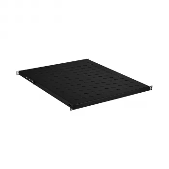 EFB Electronics 19 tuuman 0,5U kiinteä hylly, säädettävä syvyys 550-650 mm, kantavuus 70 kg, RAL 9005 musta