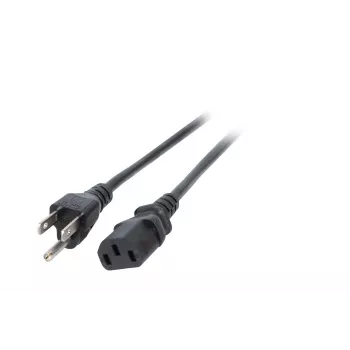 EFB EK490.1,8V2 virtajohto, Japani tyyppi B – IEC C13, 1,8 m, musta
